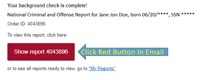 background check screenshot