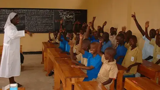 rawanda kids in new class