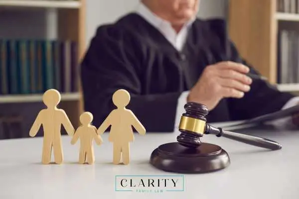 a judge reviewing a child support enforcement case