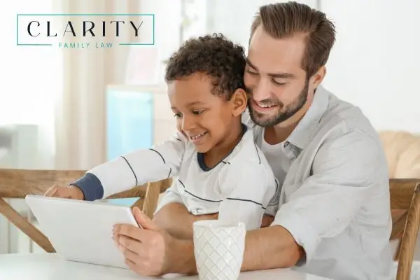 a stepparent and stepchild spending time together