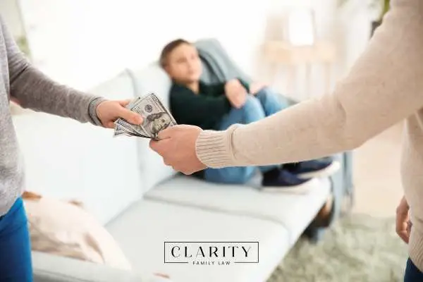 a man paying child support to his ex wife