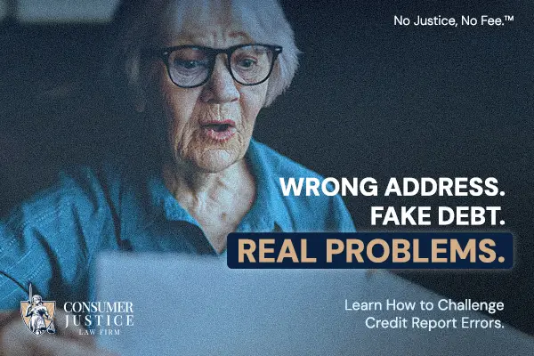 A woman is shocked by errors on her credit report.