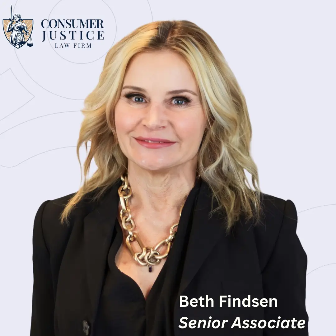 Headshot of Consumer Justice Law Firm senior associate, Beth Findsen.
