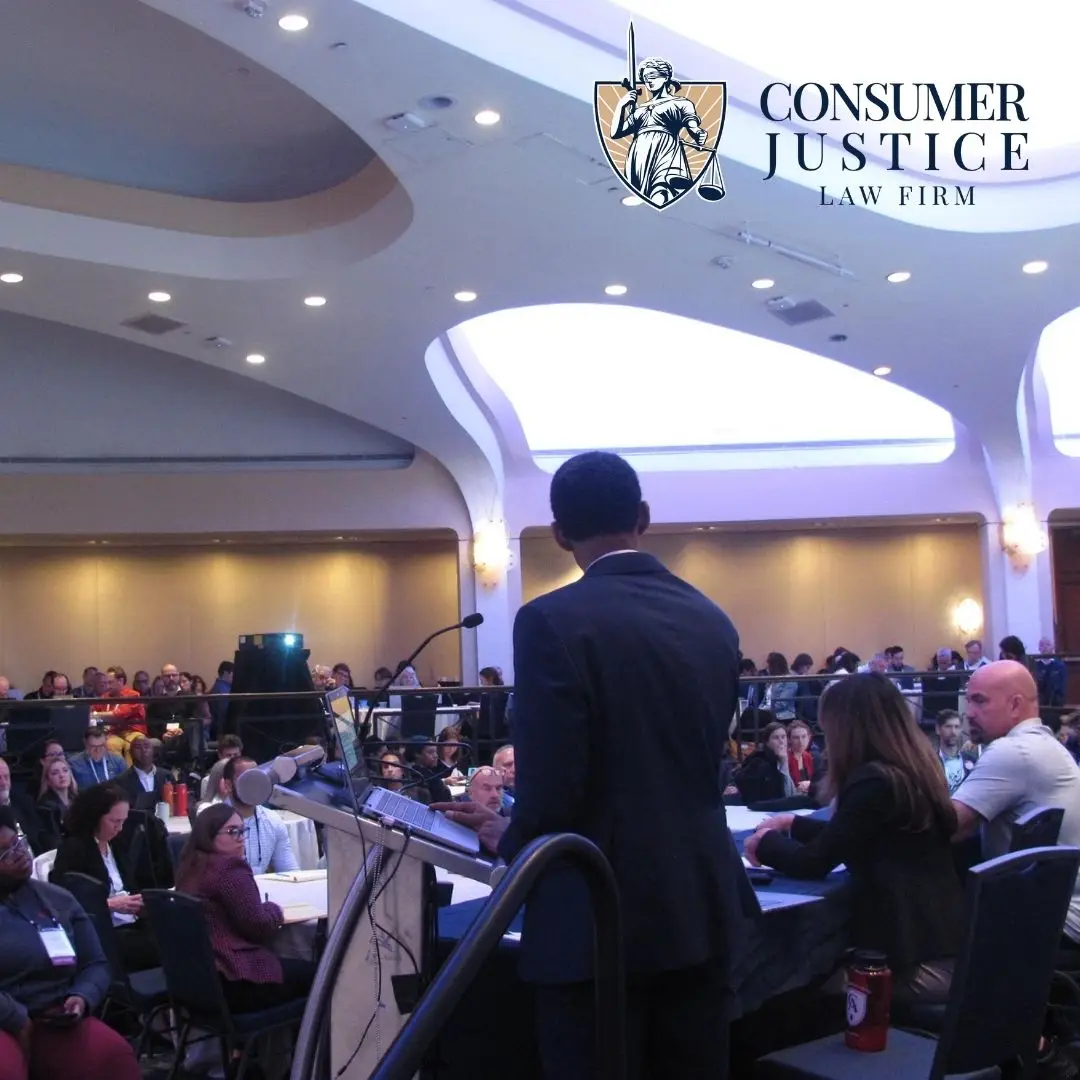 A crowd gathers to hear David Chami present at the NACA and NCLC conference.
