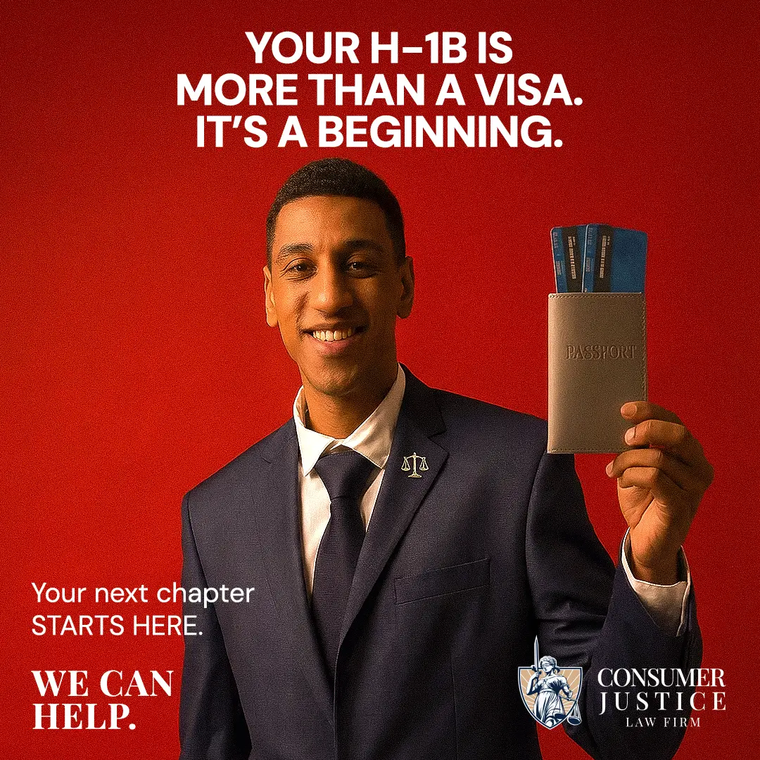 A man smiles after his H1B visa lawyer secured his visa successfully.