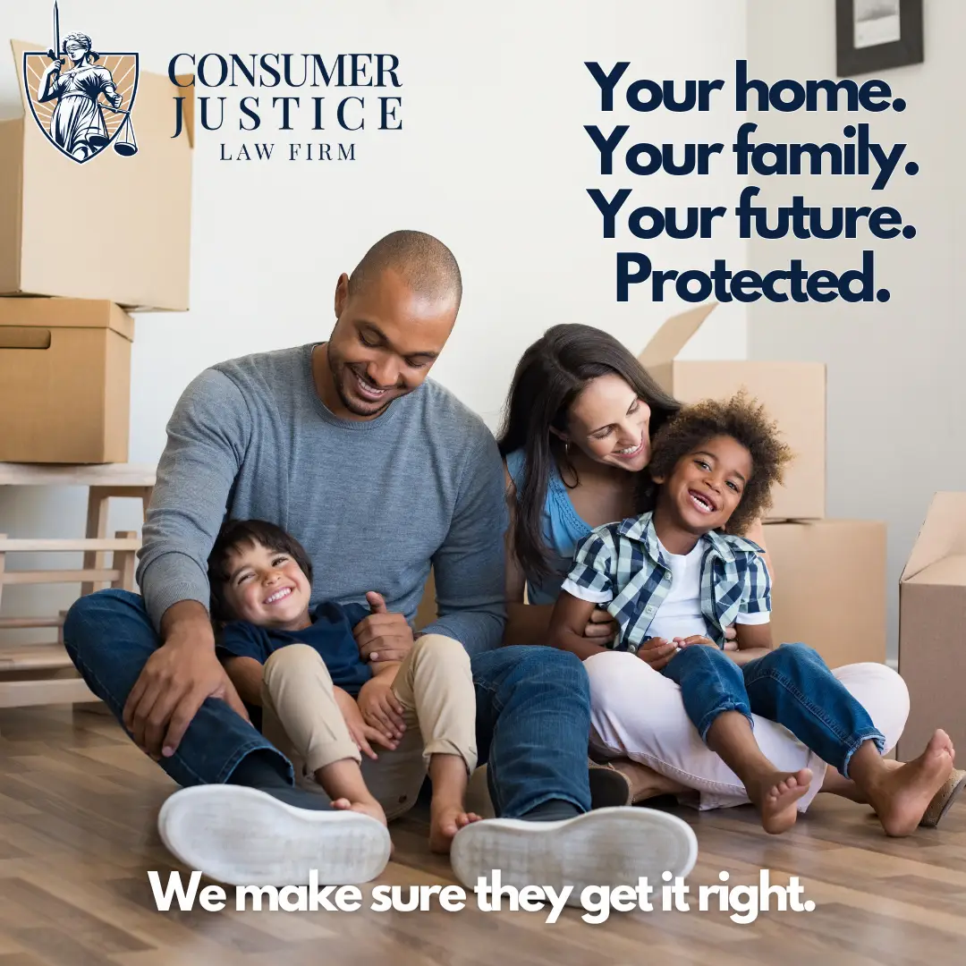 A couple with young kids sits on their apartment floor. It conveys the joy of securing rental housing after fighting tenant background check errors.