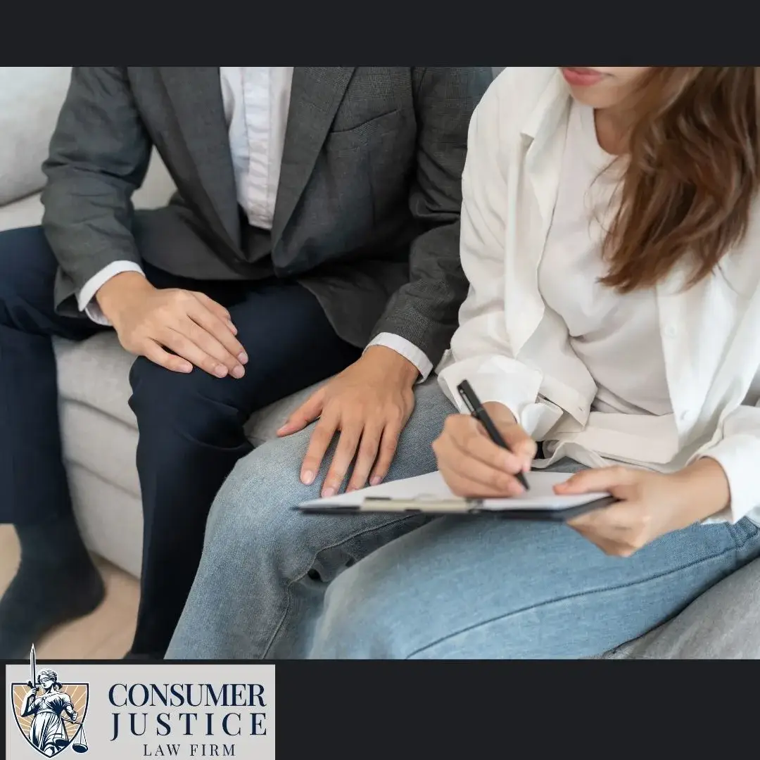 Un hombre pone la mano en la pierna de una compañera de trabajo. Esto transmite que los abogados de acoso sexual pueden ayudar.
