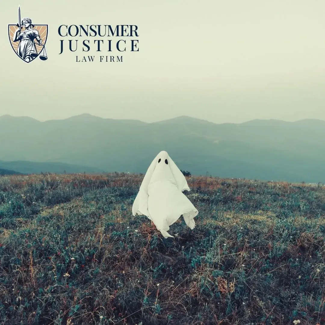 A ghost conveys that when a credit bureau thinks you're dead, you're like a ghost.
