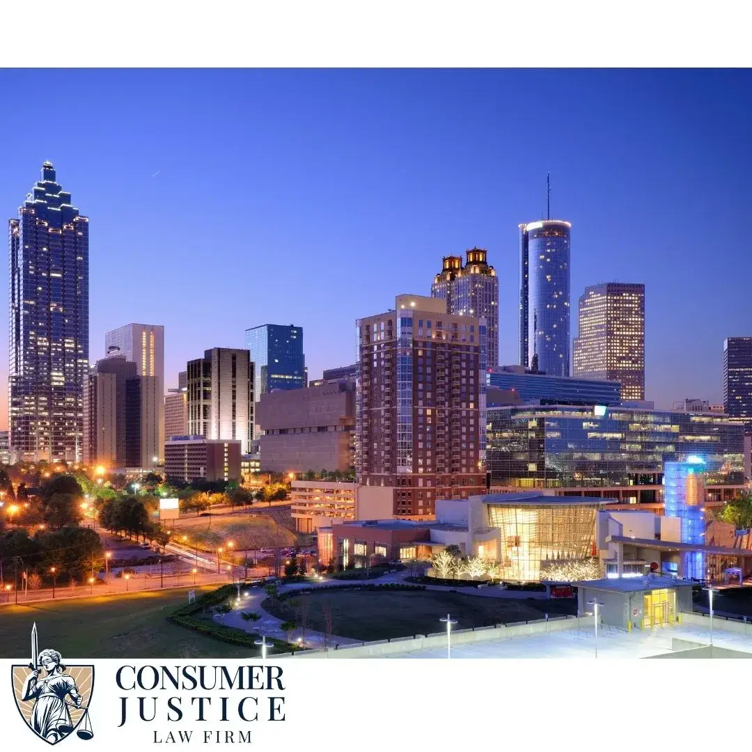 El horizonte de Atlanta muestra dónde se gestiona una disputa sobre un informe crediticio de Equifax.