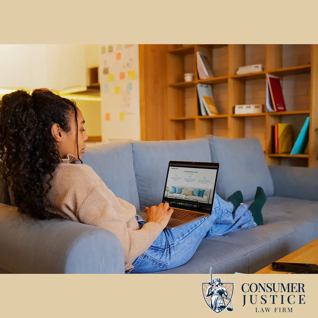 A renter provides RentGrow background check info online.