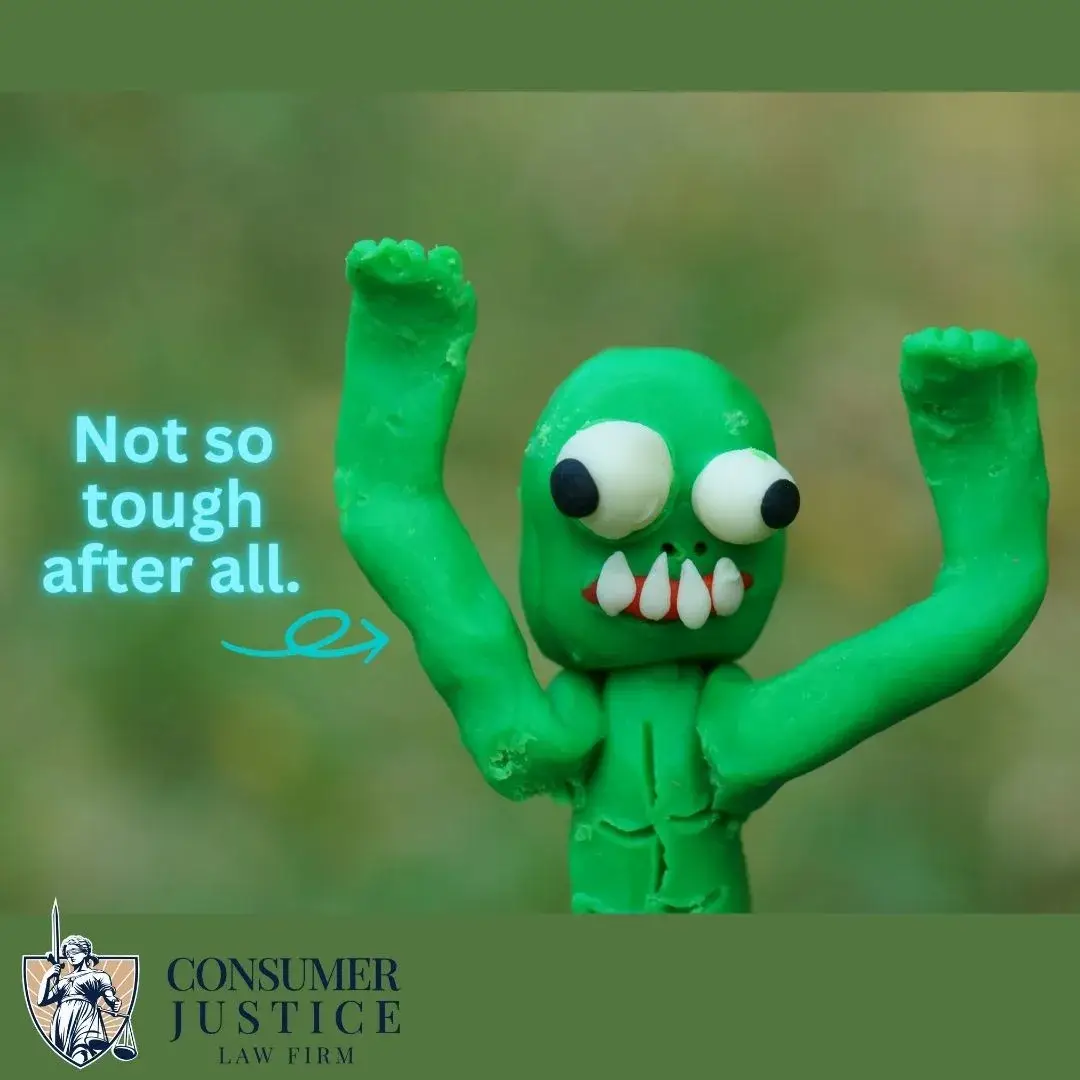 A clay zombie looks ridiculous up close. It conveys that a zombie mortgage is nothing to fear.