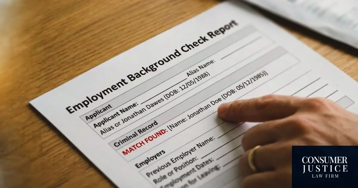 Can you sue for employment background check errors?