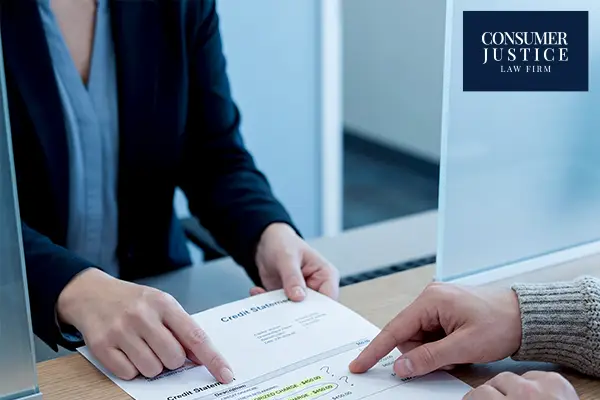 A man reviews common credit report errors with an attorney.