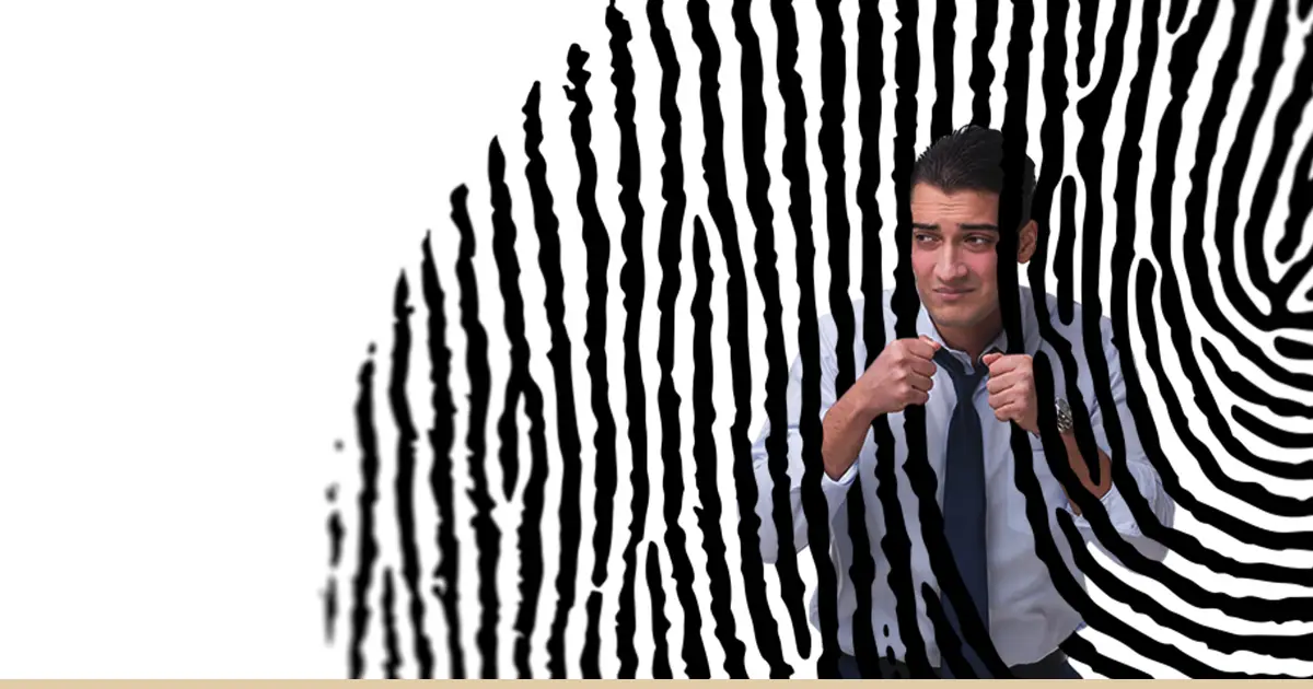 A man has a wrong fingerprint due to criminal background check errors.
