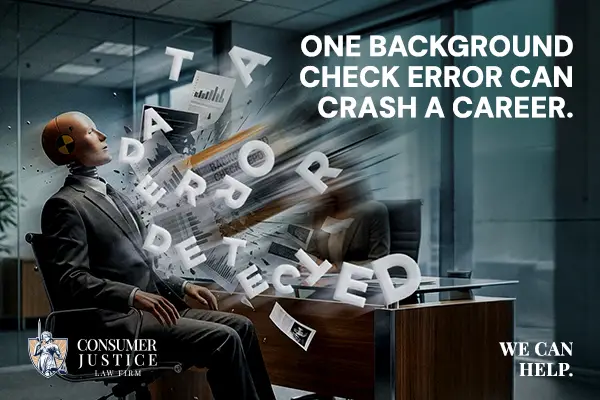 An employee gets hit with employment background check errors.
