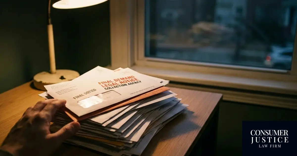 Collections letters imply vulnerability to debt collection harassment.