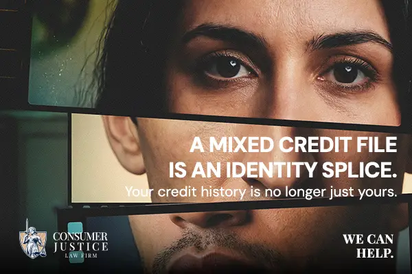 A man learns that lawyers help fix a mixed credit file.