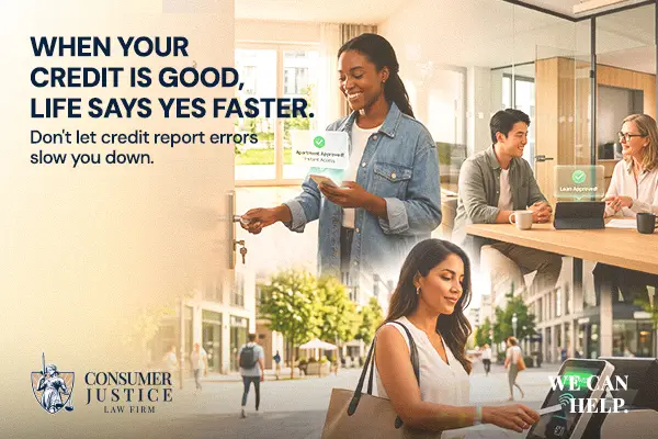 People shown thriving with a good credit score.