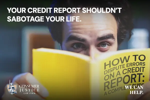 A man reads a manual on how to dispute Experian errors.
