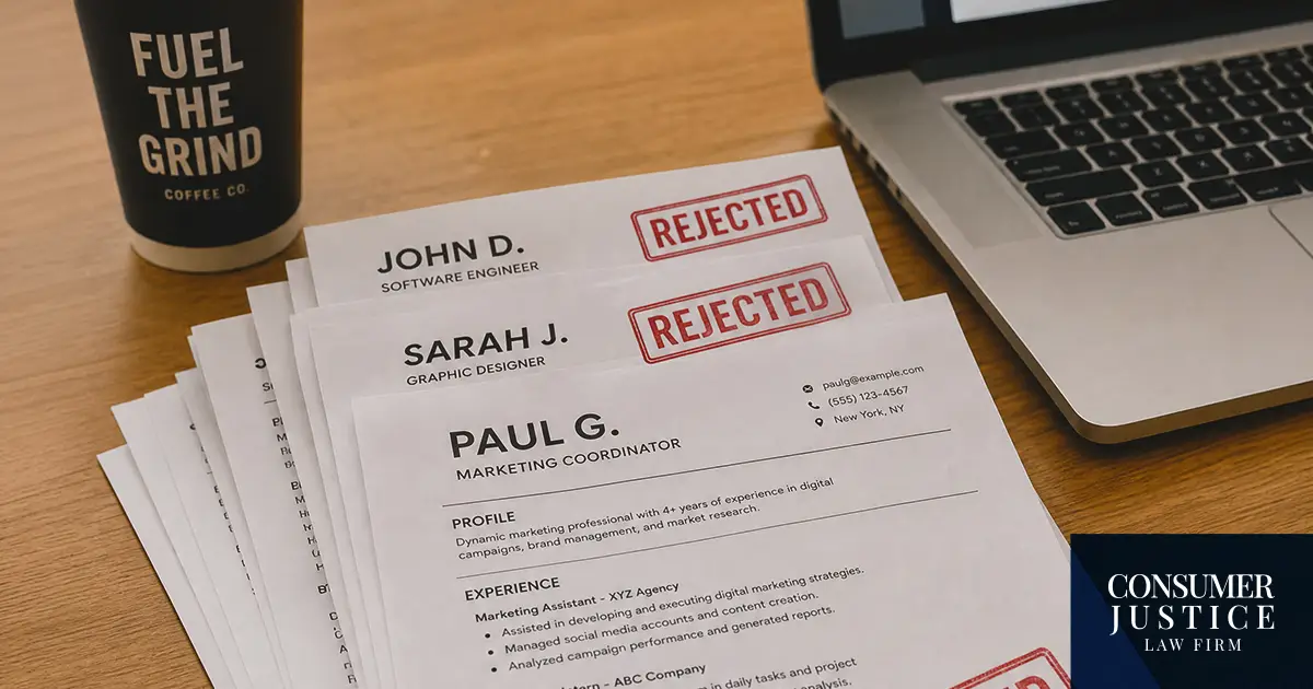 A pile of rejected job applications.