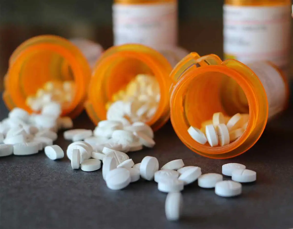prescription medication bottles on a table