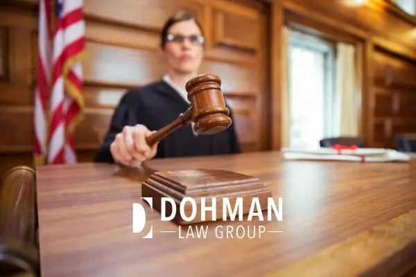 Judge holding gavel