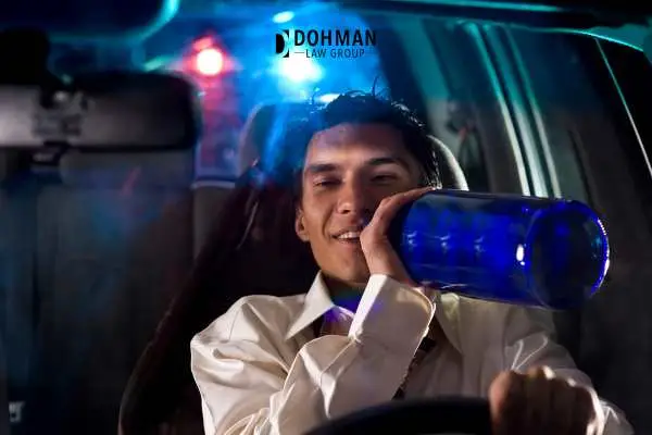 a man getting pulled over for DUI