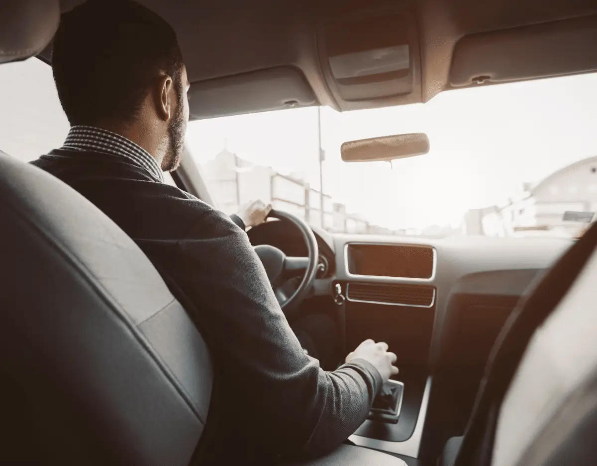 Man driving with international drivers license