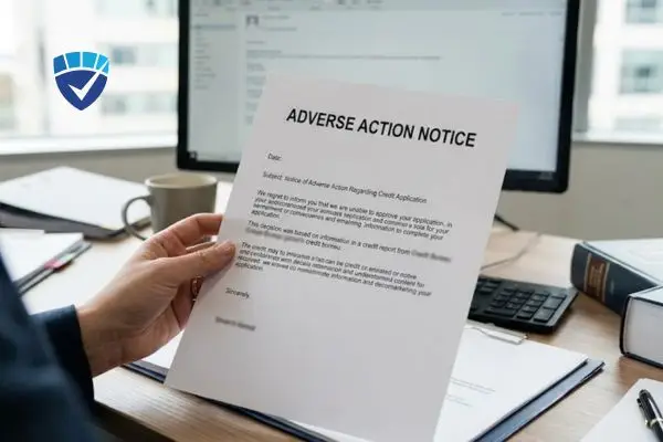 Adverse action notice