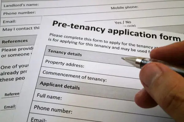 Tenancy application