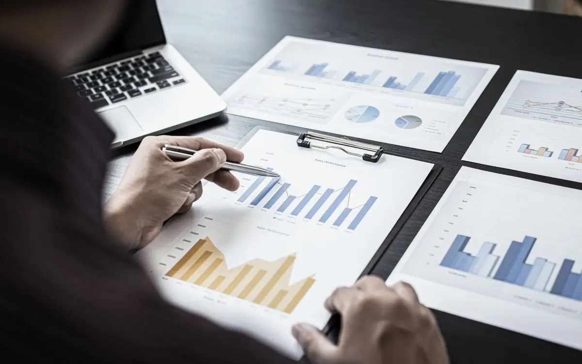 Set of mix credit report on a lawyers desk