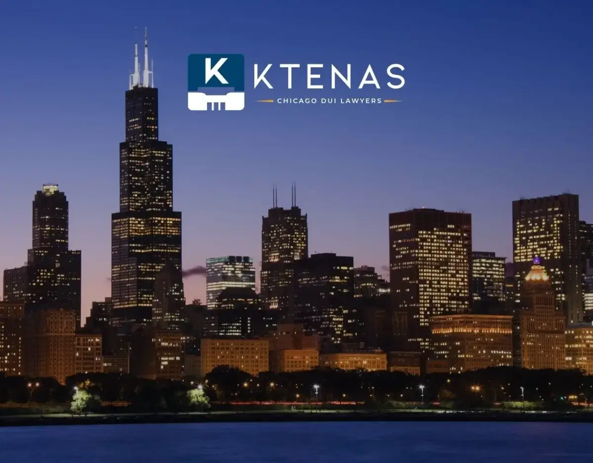 chicago skyline with chicago dui lawyers logo