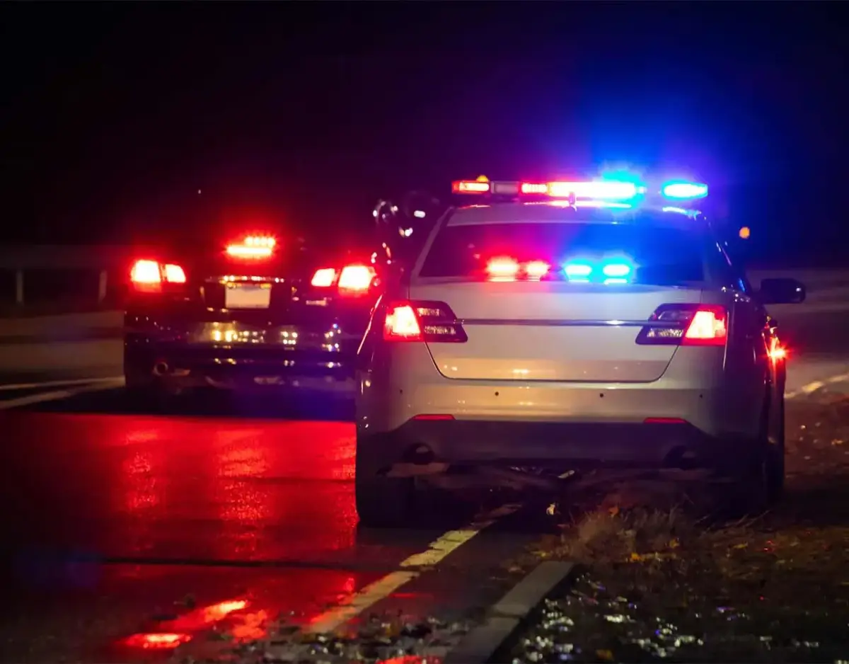 Cook County cops pulling over a driver