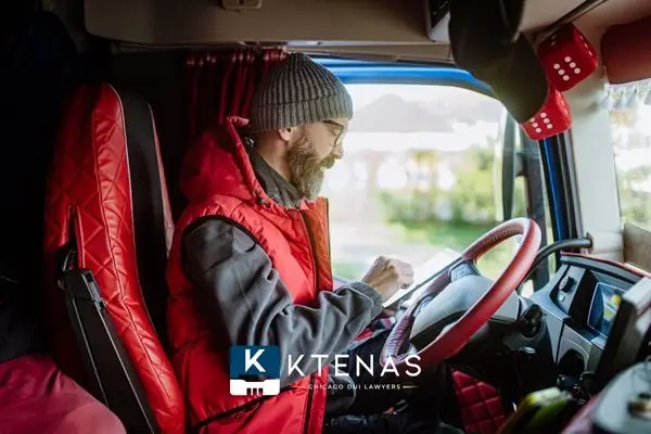 a commercial driver logging their hours