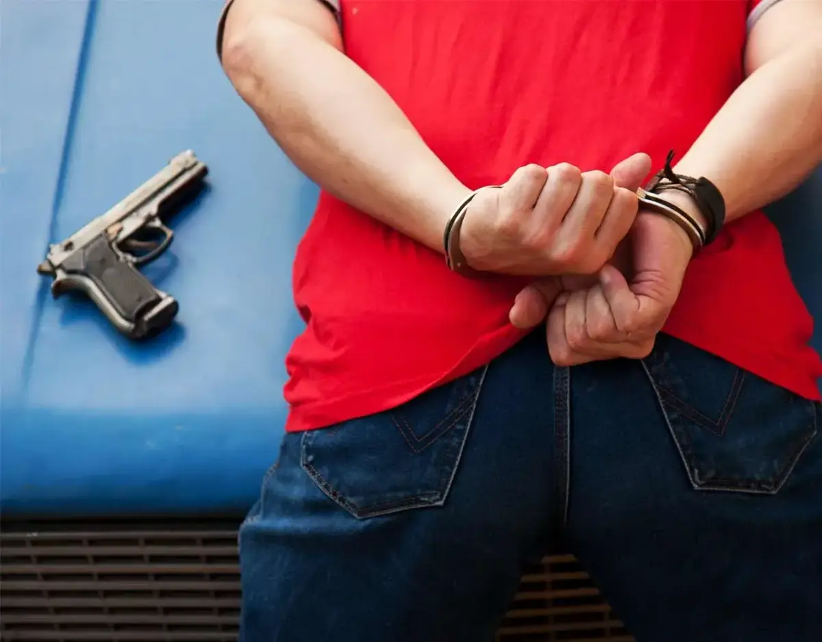 man arrested for illegal discharge of a firearm