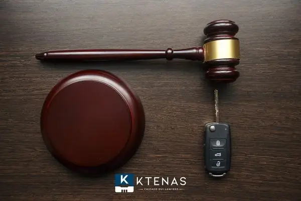 Judges gavel and car keys