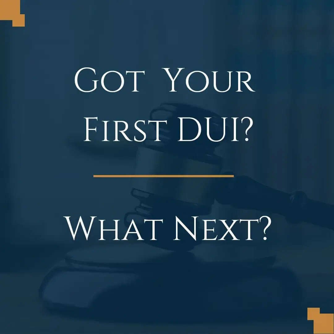 Got your first DUI? what next?