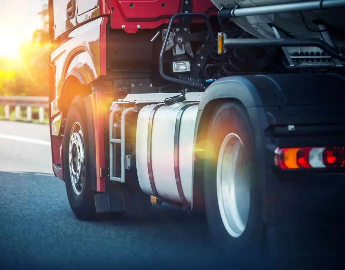 close up of a truck from the side