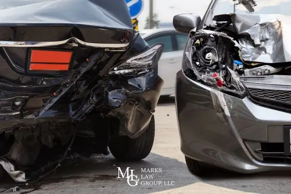 cars damages from an accident
