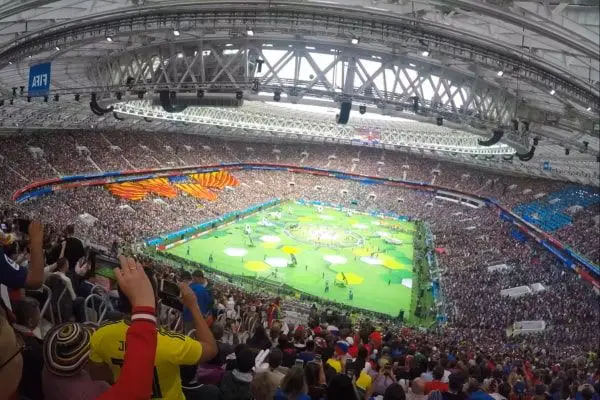 soccer stadium during the world cup
