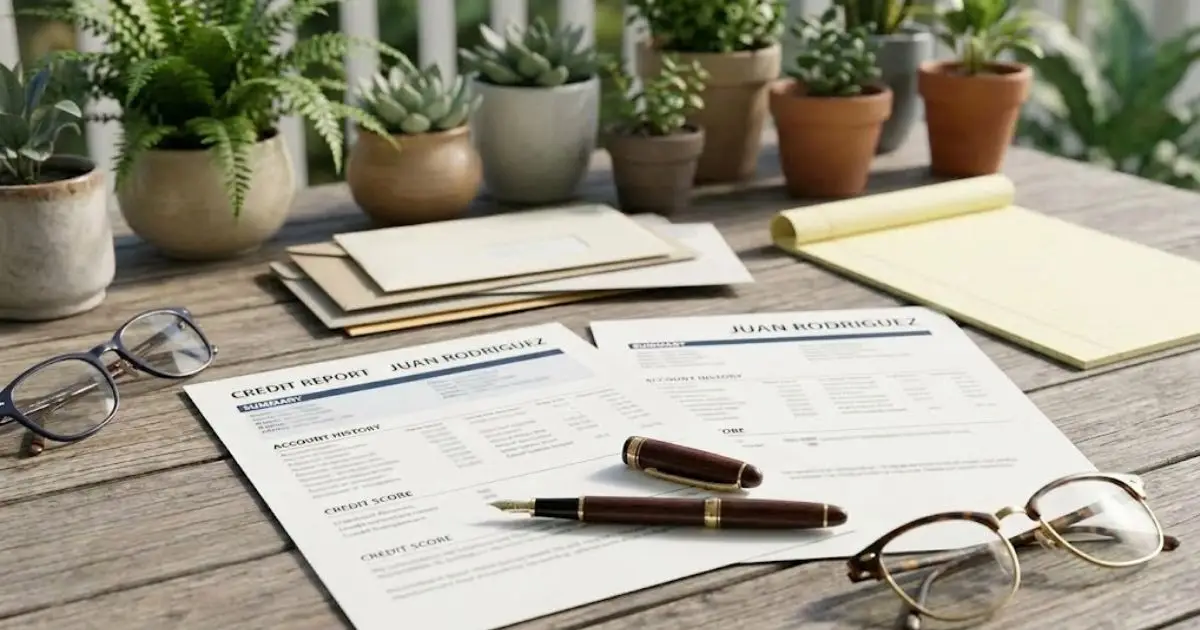 Two credit reports with the same name