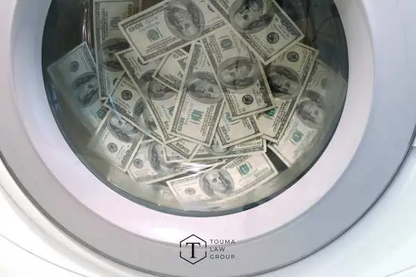 cash in a washing machine