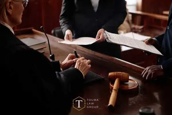 a lawyer presenting a defense in an article 32 hearing to a judge
