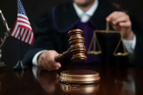 a judge seated at their bench