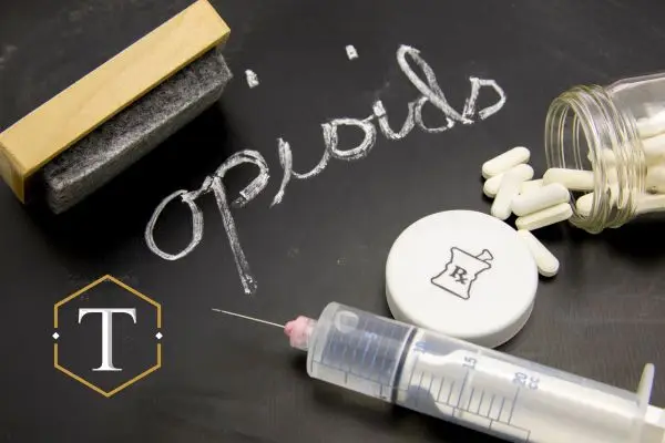 opioids and heroin on a table
