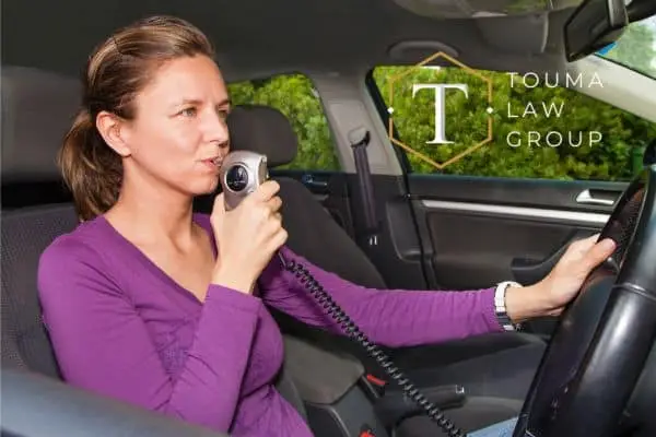 a woman using the Ignition Interlock Device Program in South Carolina