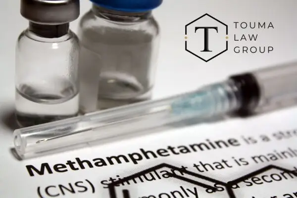 the definition of methamphetamine with a syringe next to it