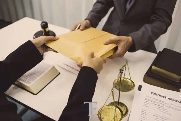 an evidence form on a table with a magnifying glass over it